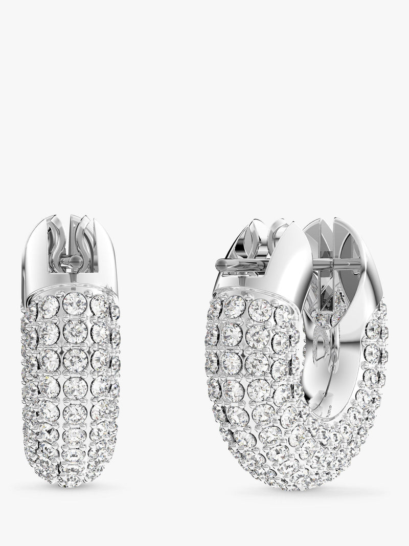 Swarovski Dextera crystal pave hoop earrings 1.5cm, UK version