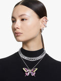 Swarovski Dextera crystal pave hoop earrings 1.5cm, UK version