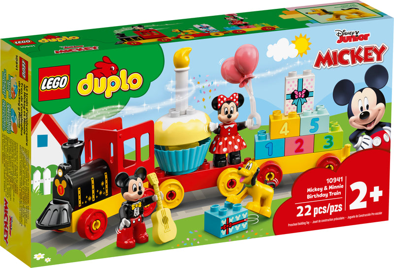 LEGO Mickey Minnie Birthday Train DUPLO 22 Piece, imported from the UK