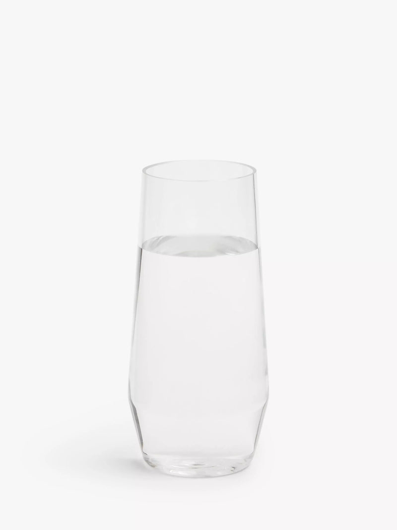 John Lewis plastic highball glass 535ml clear (British brand)