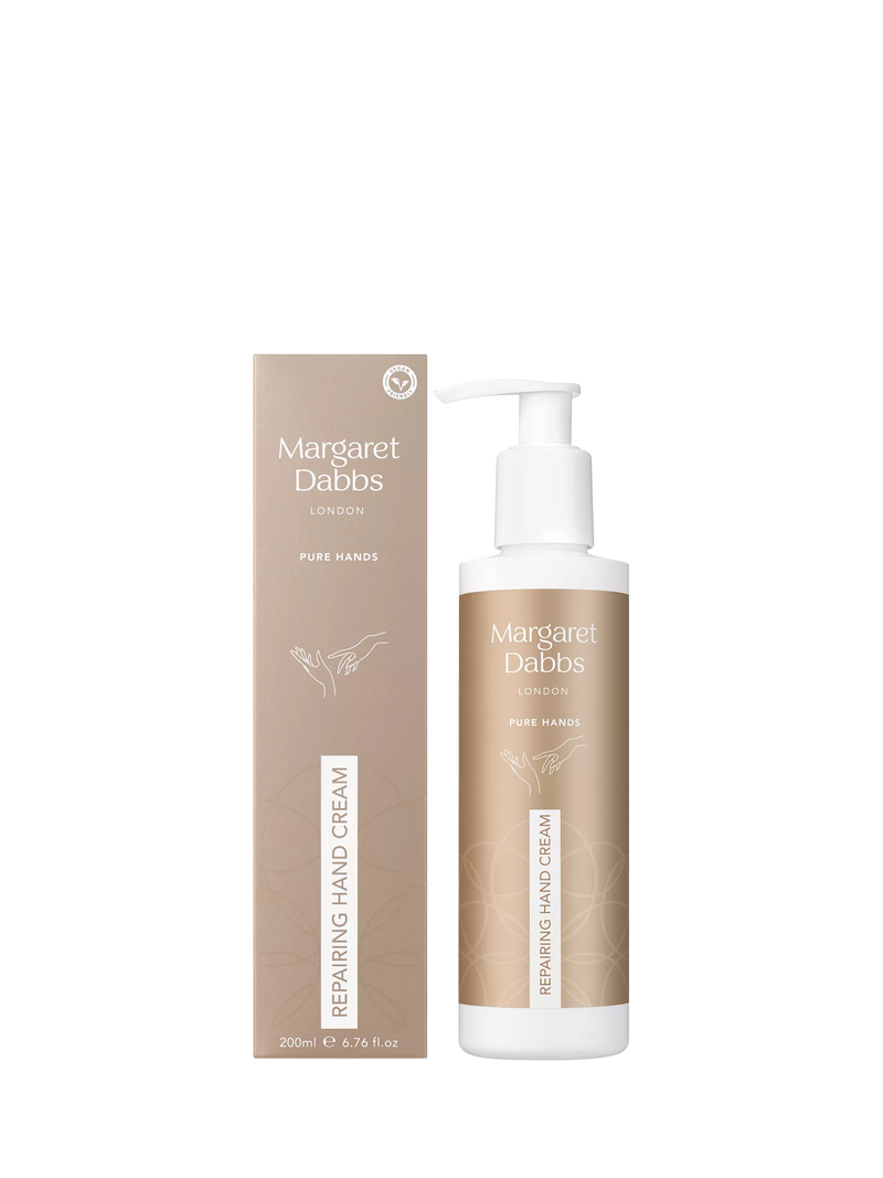 Margaret Dabbs London PURE Repairing Hand Cream 200ml, imported from the UK