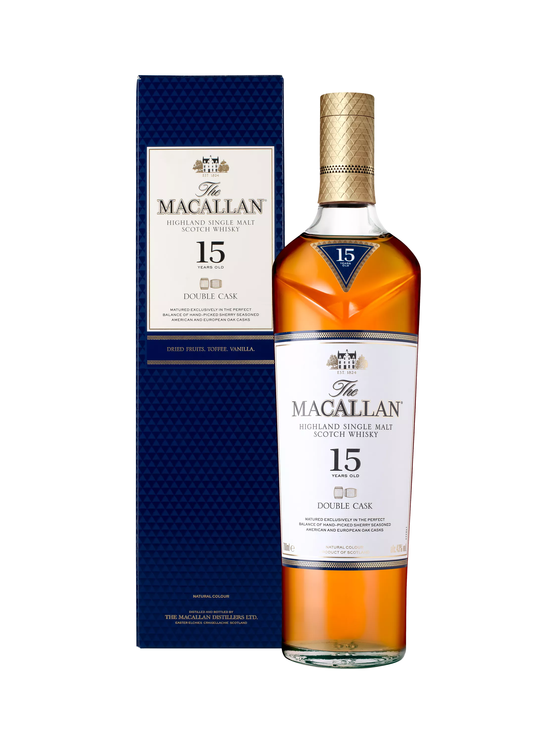 The Macallan 15 Year Old Single Malt Scotch Whisky, 70cl