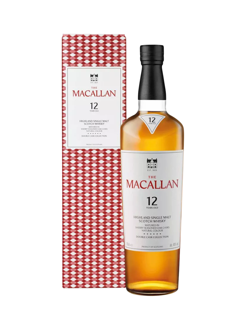 Macallan 12 year old double cask single malt scotch whisky 70cl (British brand)