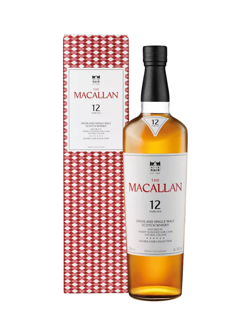Macallan 12 year old double cask single malt scotch whisky 70cl (British brand)