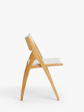 John Lewis X-Ray oak dining chair with woven polyester seat - British product
