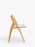 John Lewis X-Ray oak dining chair with woven polyester seat - British product