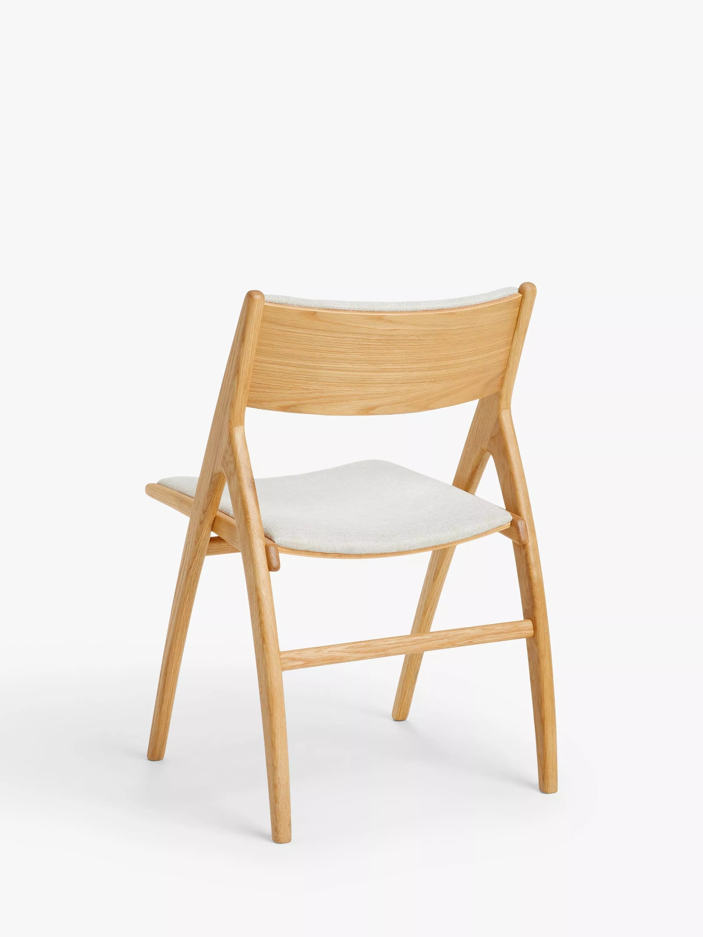 John Lewis X-Ray oak dining chair with woven polyester seat - British product