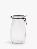 John Lewis glass storage jar clip-top 2.2L (British brand)