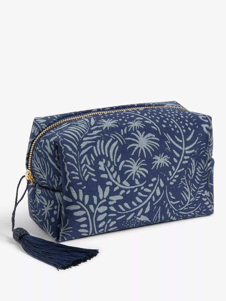 John Lewis Leaf Print Make Up Bag