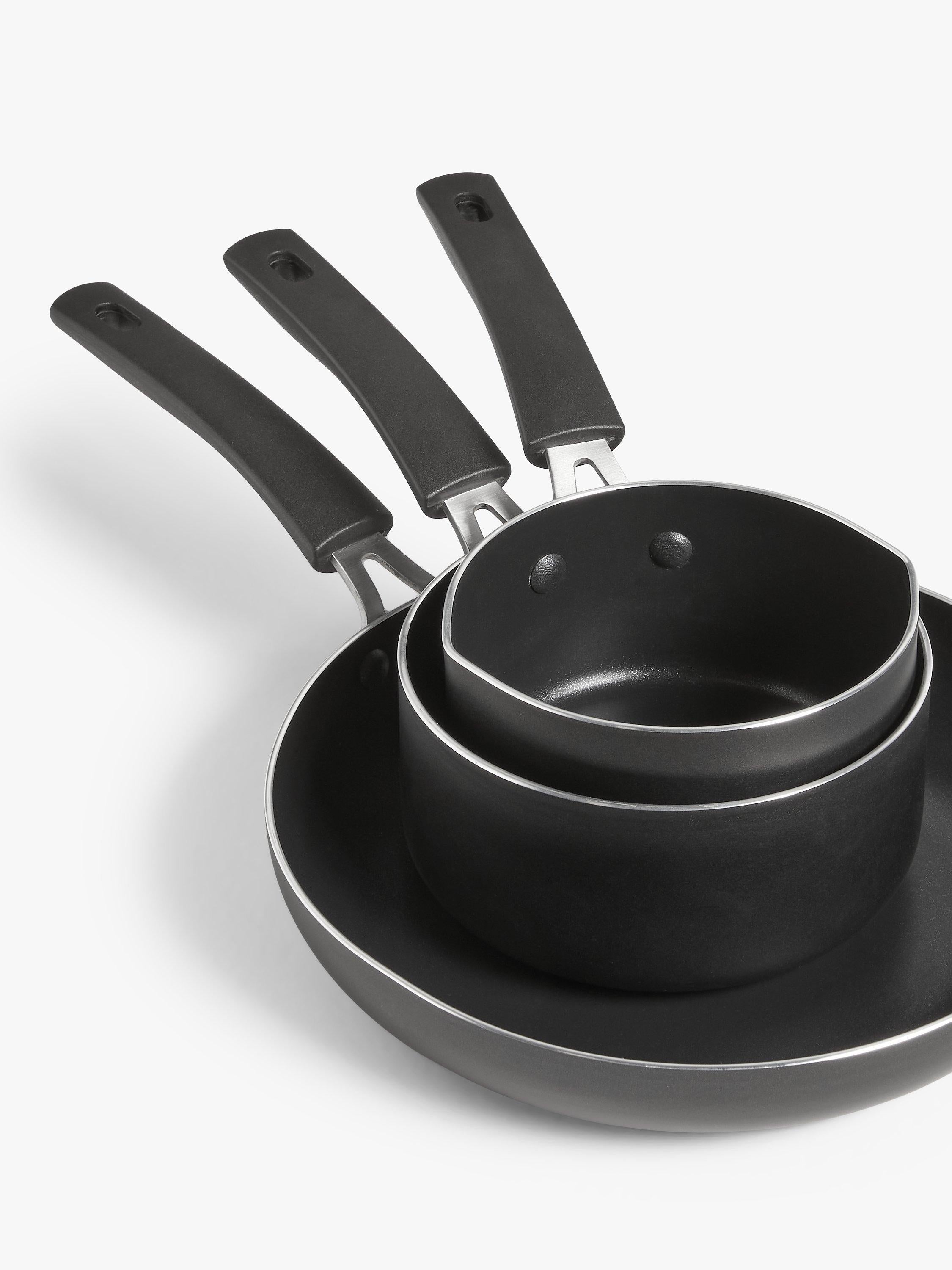 John Lewis non-stick pan set 3 piece (British brand)