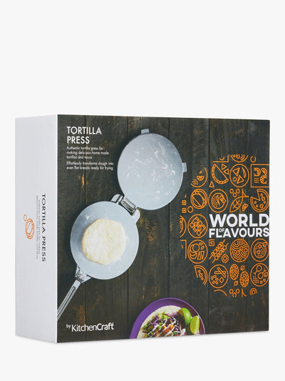John Lewis Presse à Tortillas Kitchen Craft World of Flavours Mexicaine 20cm - Achetez en ligne sur McGrocer