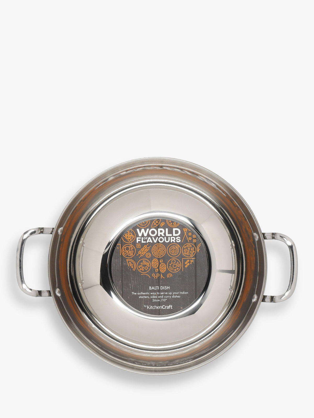 Stainless Steel Balti Serving Dish 26cm