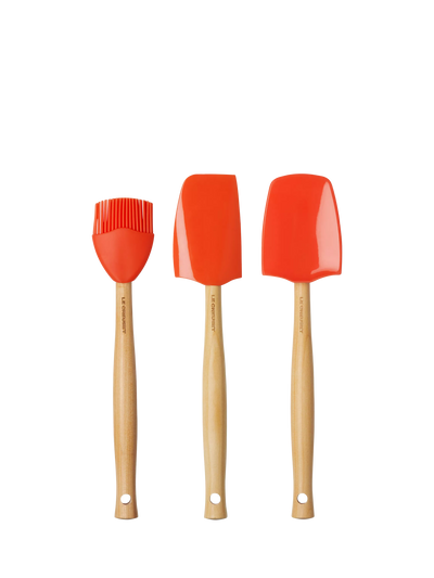 John Lewis Silicone Kitchen Utensil Set of 3 in Orange Volcanic- Buy online at McGrocer