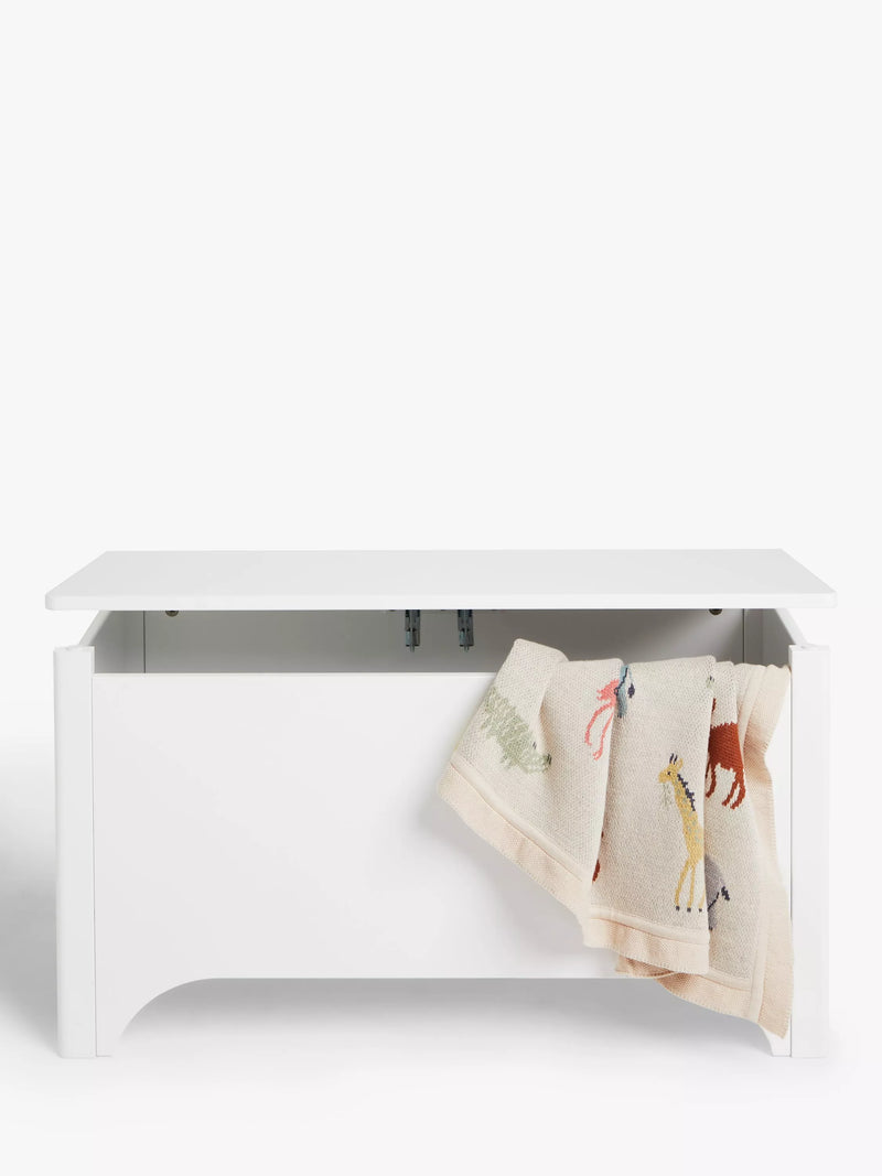 John Lewis Arc toy storage box white, imported from the UK