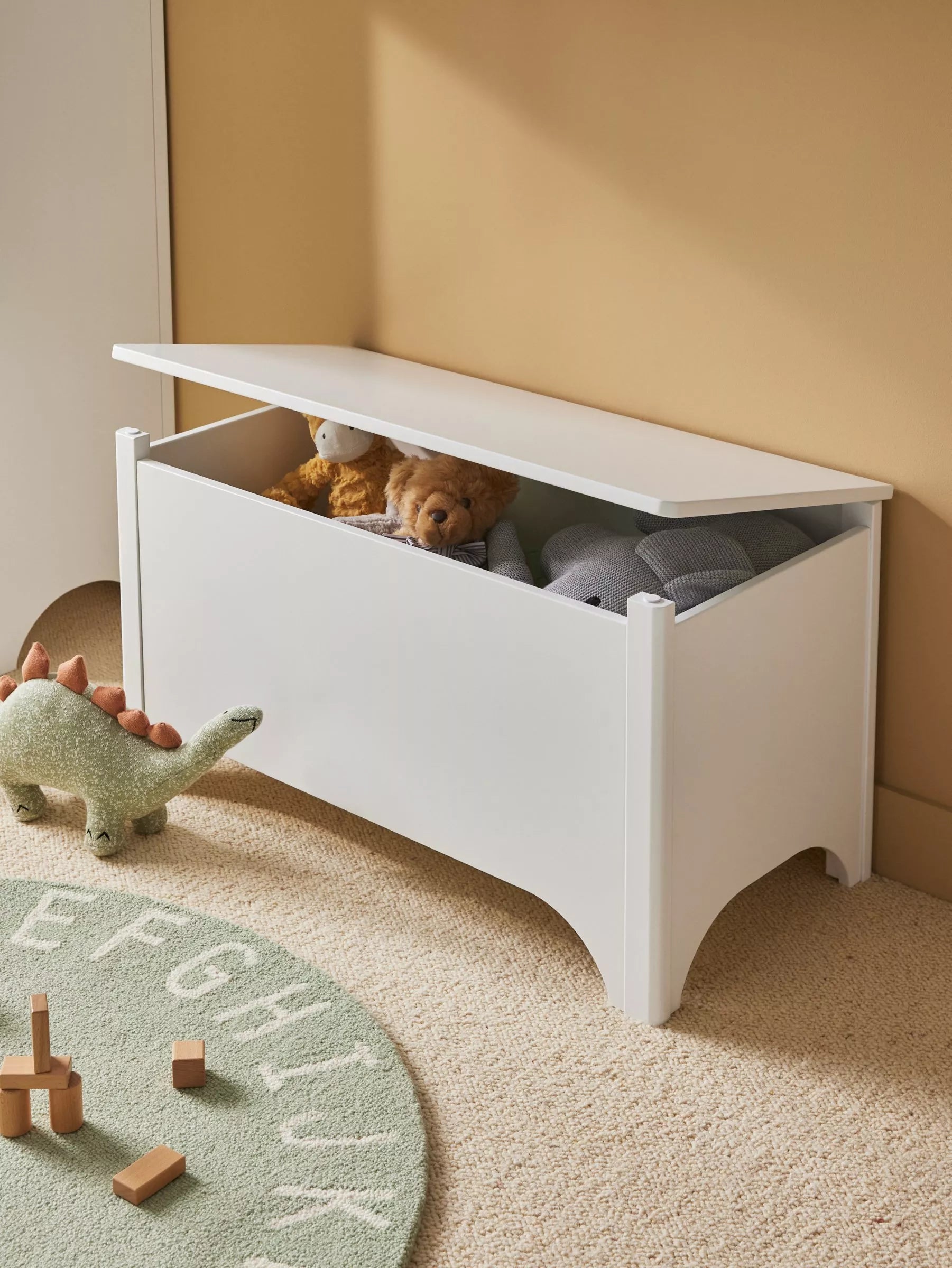 John Lewis Arc toy storage box white, imported from the UK