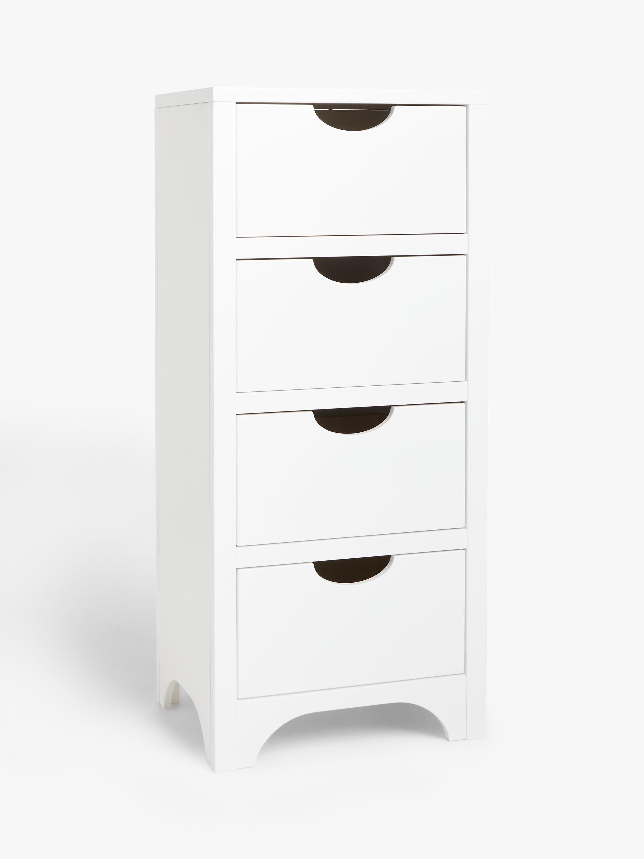 John Lewis Arc white kids tall chest of drawers British brand