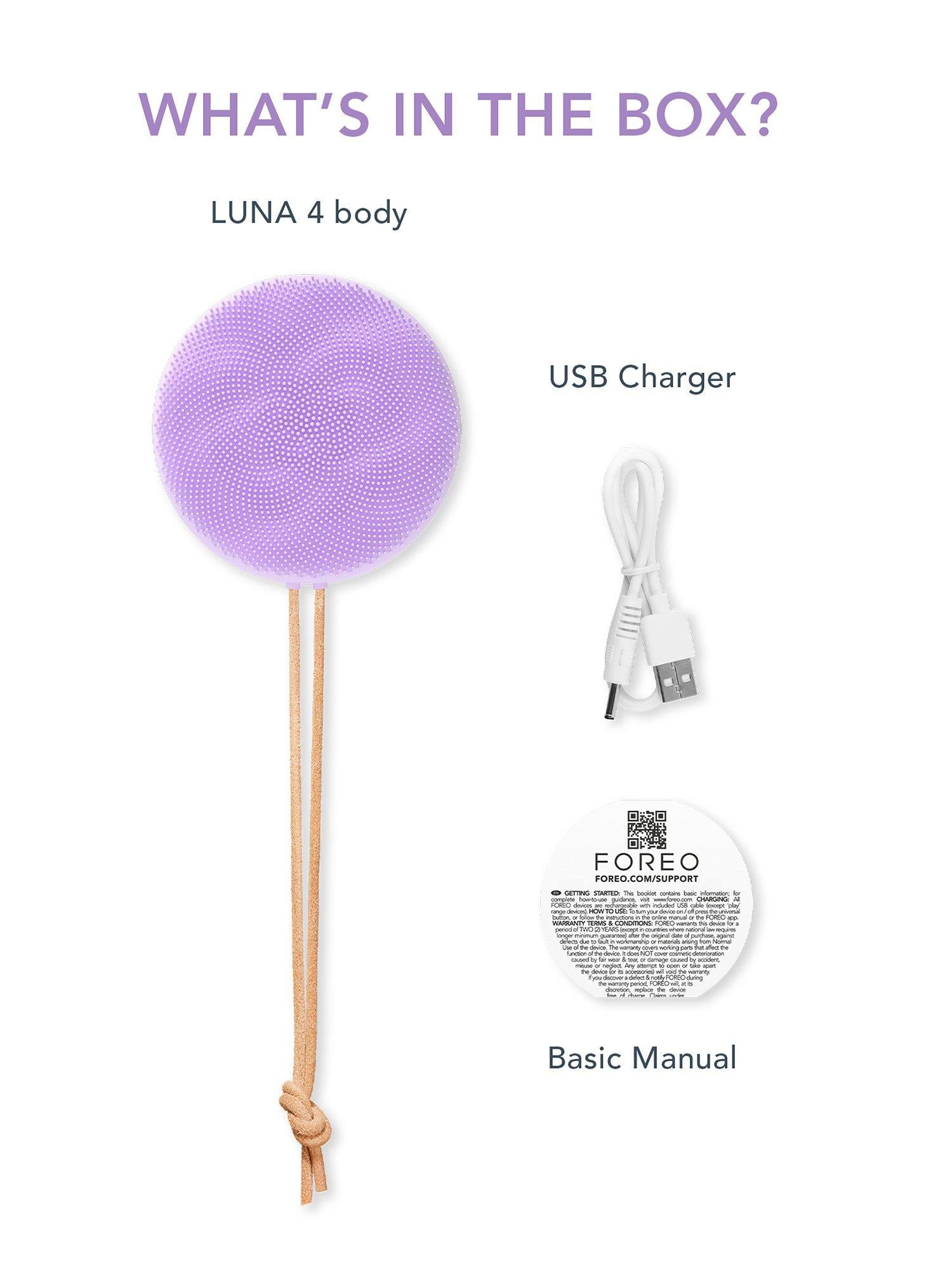 FOREO LUNA 4 body brush, UK version