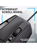 Logitech G502 X wired ergonomic gaming mouse - British product