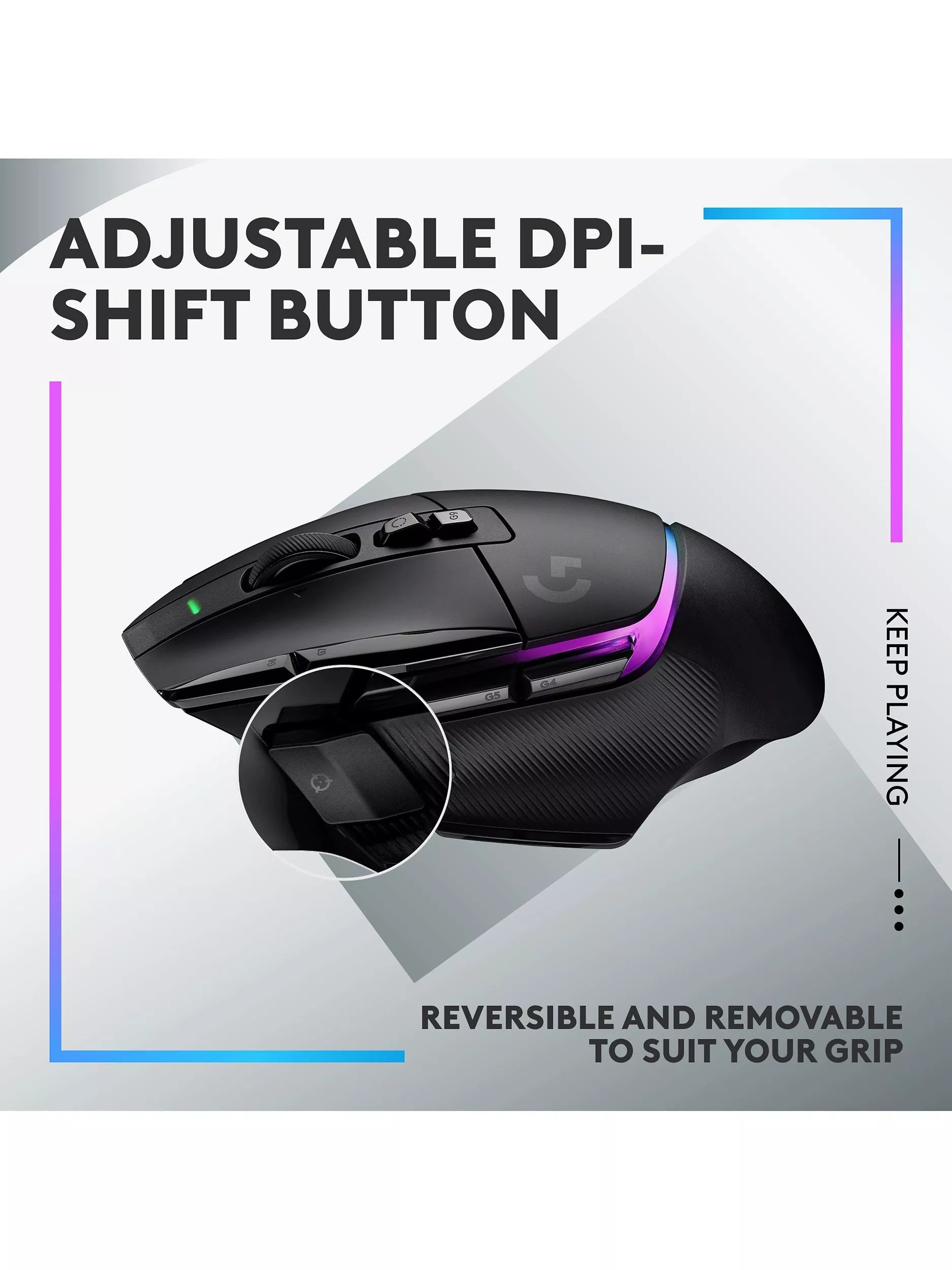 Logitech G502 X Plus Lightspeed wireless gaming mouse - British product