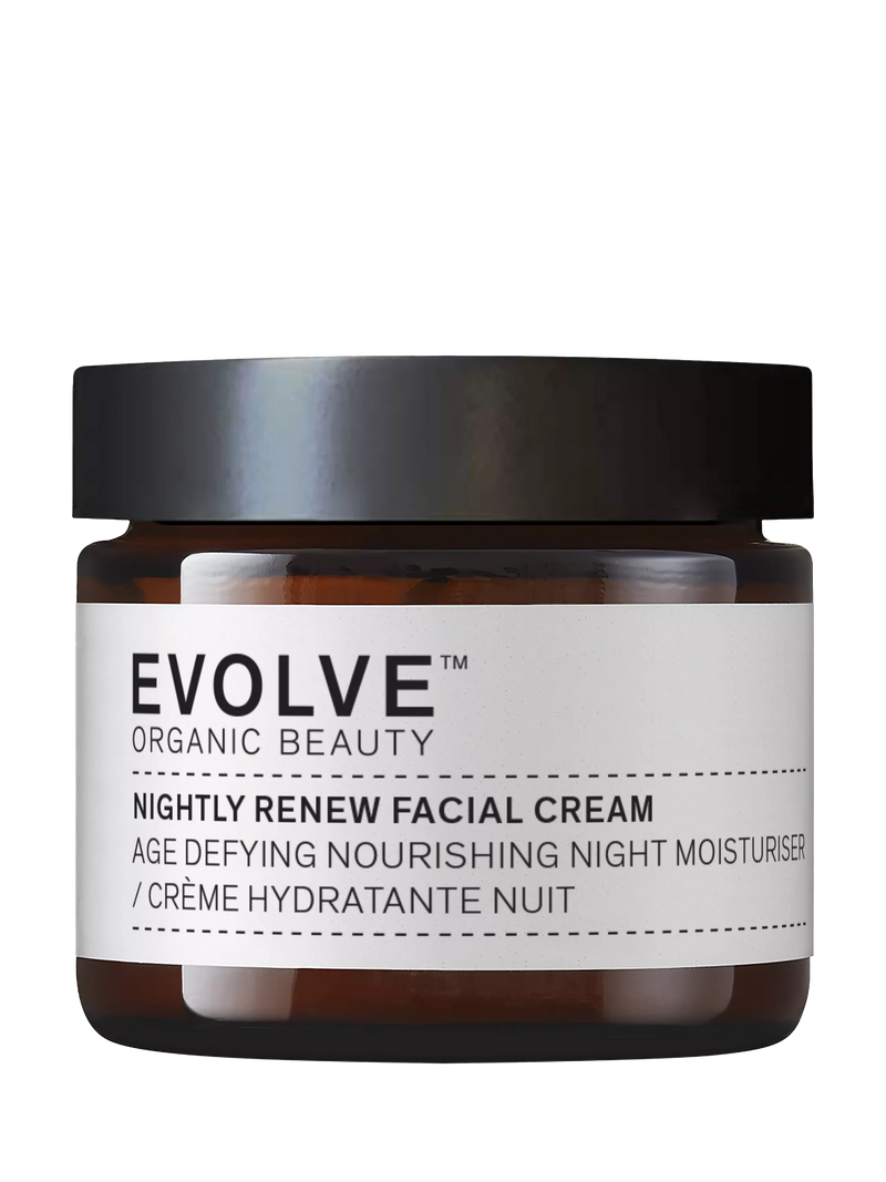 Evolve Organic Beauty Nightly Renew Facial Cream 60ml (British brand)