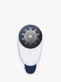 Tefal fabric shaver with adjustable head in blue and white, UK version