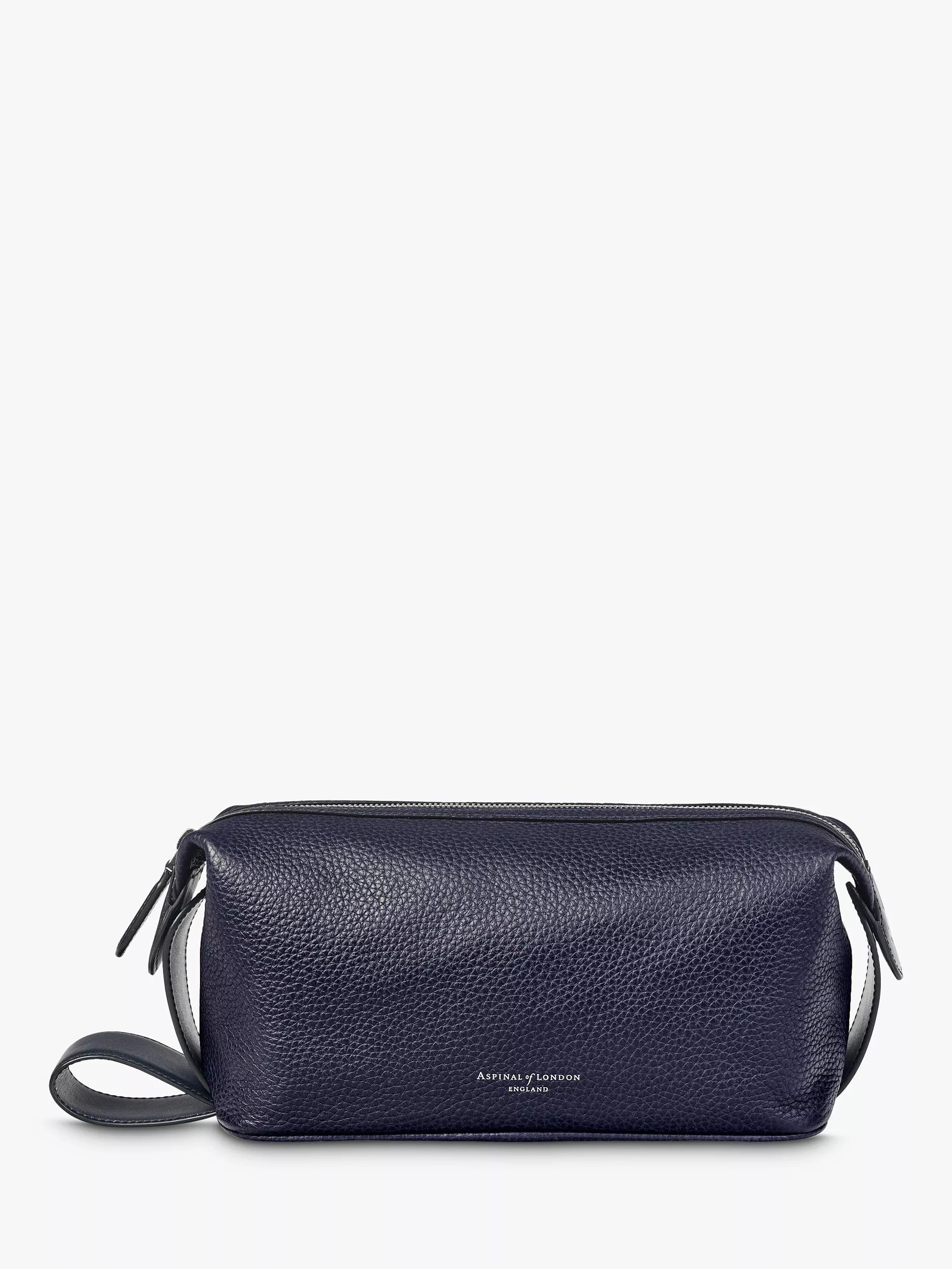 Aspinal of London Reporter Pebble Leather Wash Bag - McGrocer