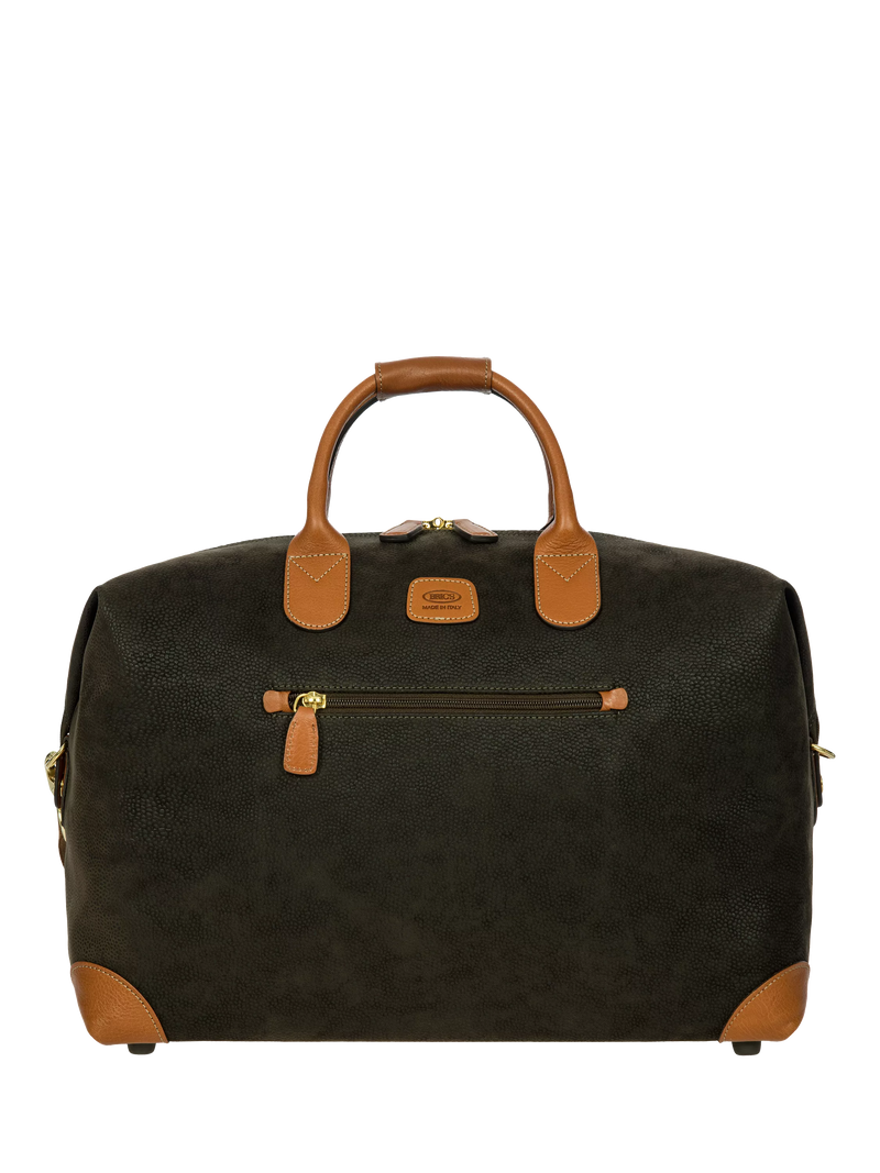 Bric's Life faux suede holdall with leather trim, UK version