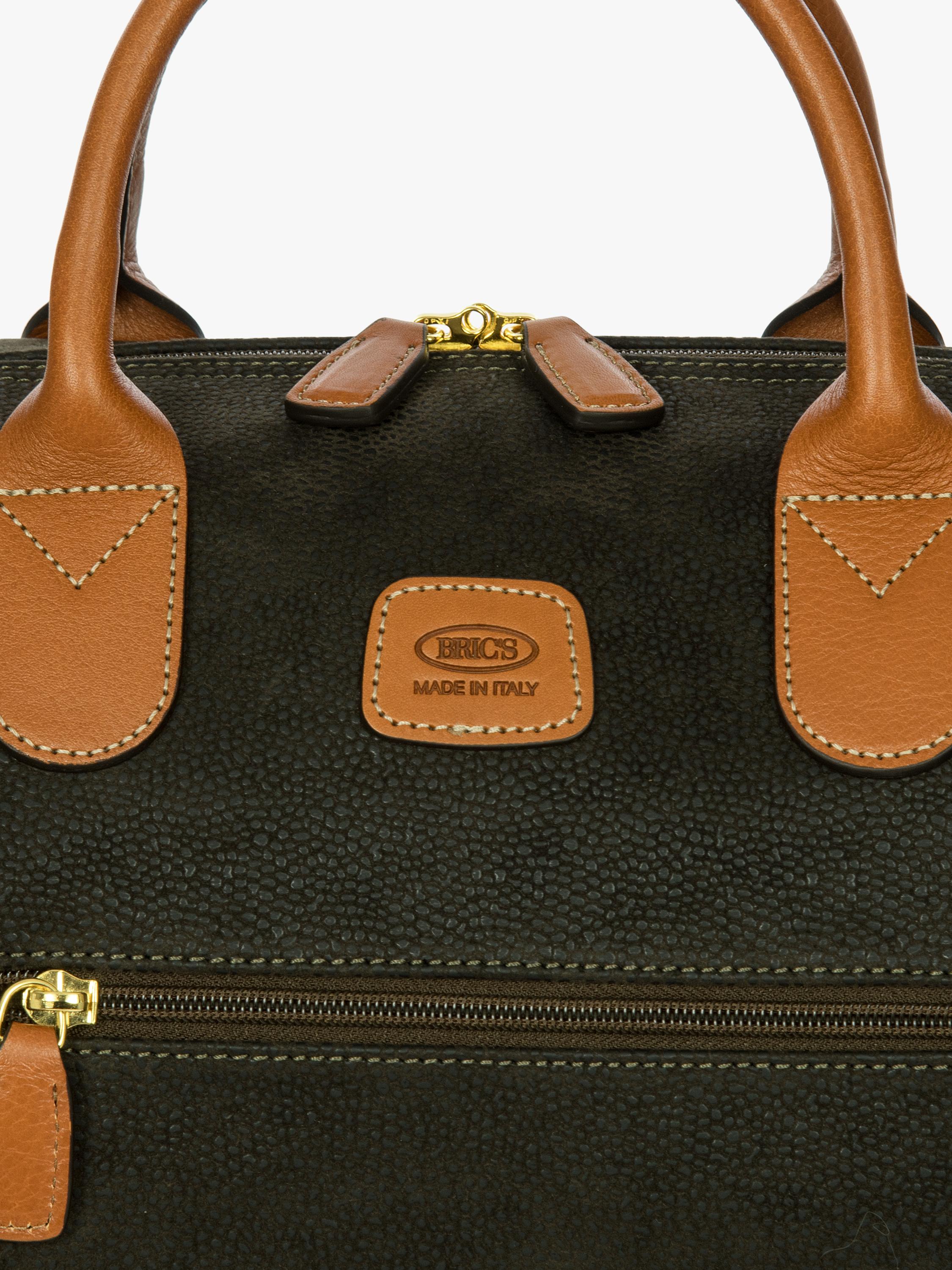Bric's Life faux suede holdall with leather trim, UK version