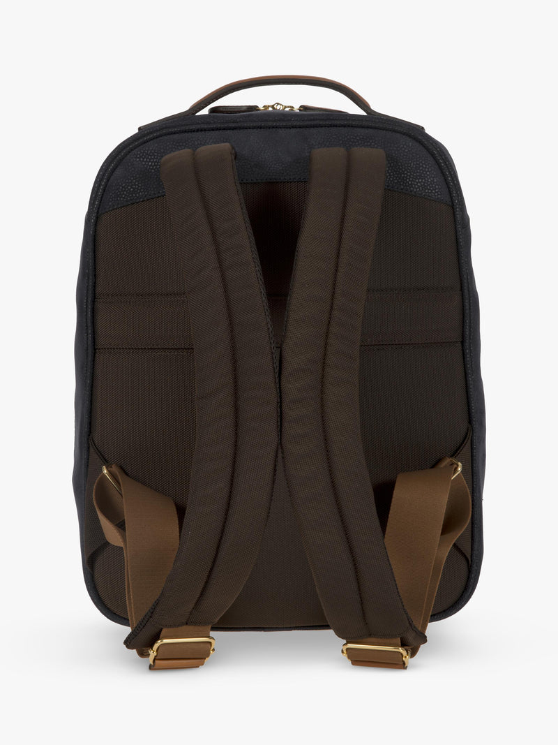 Bric's Life backpack with suede-effect material and Tuscan leather 14L, UK version