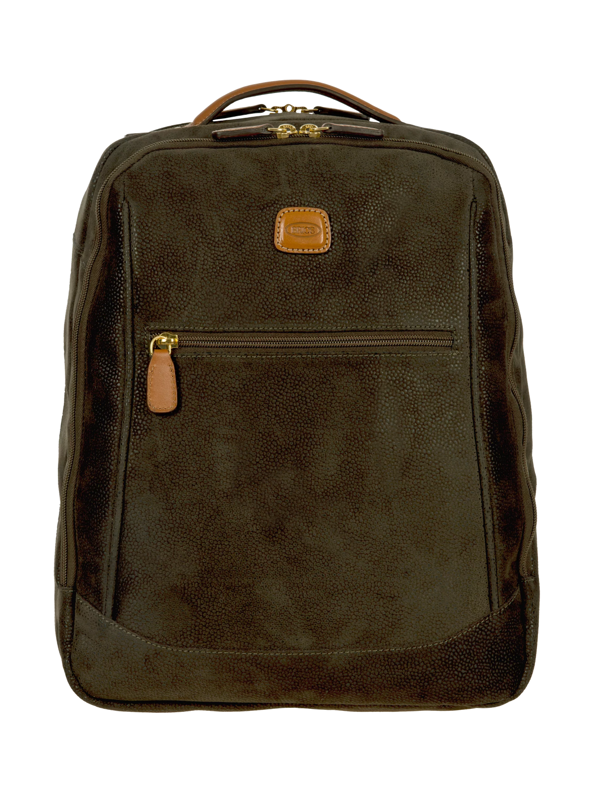 Bric's Life backpack with suede-effect material and Tuscan leather 14L, UK version