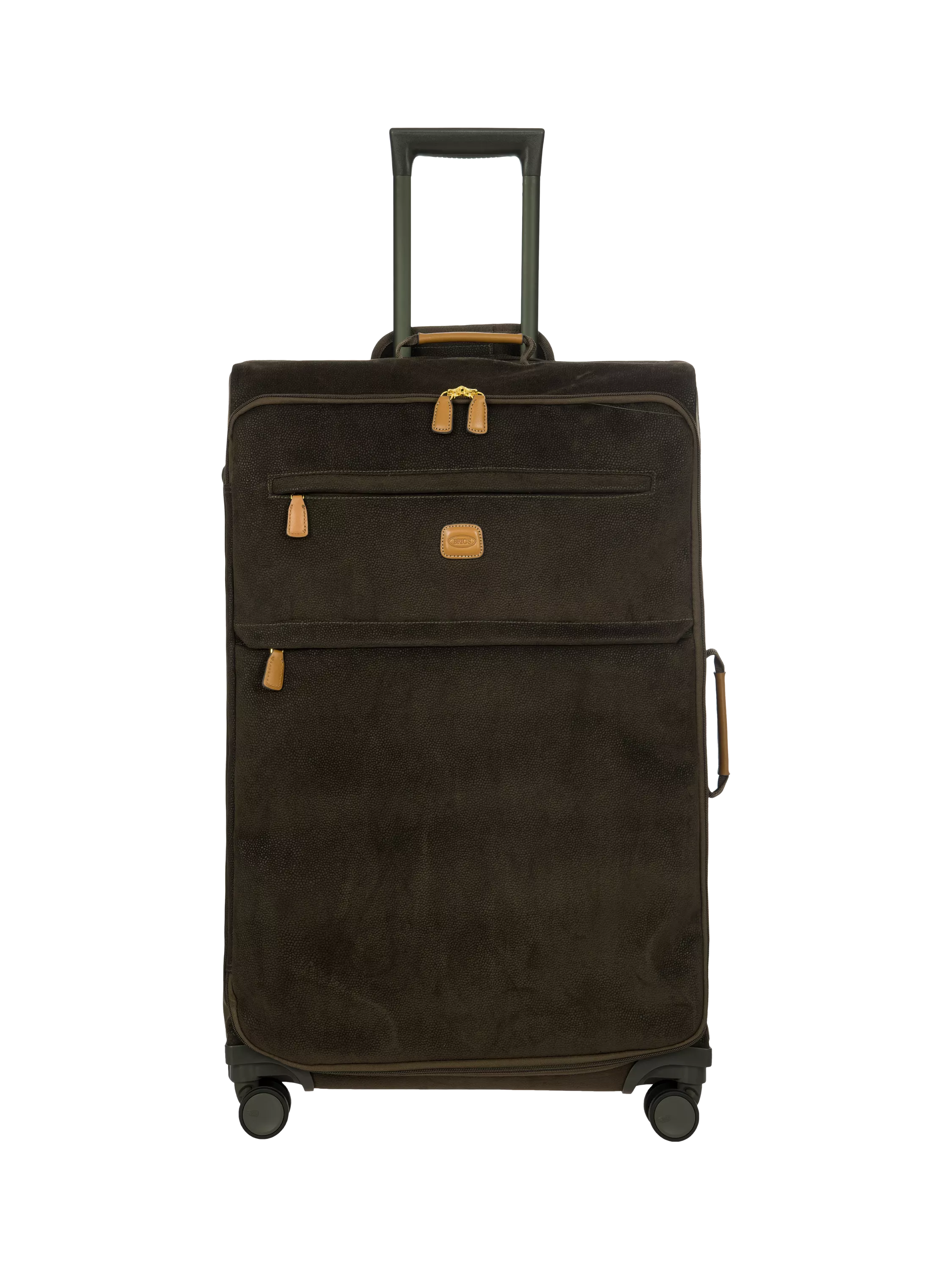 Bric's Life faux suede large suitcase 77cm - British product