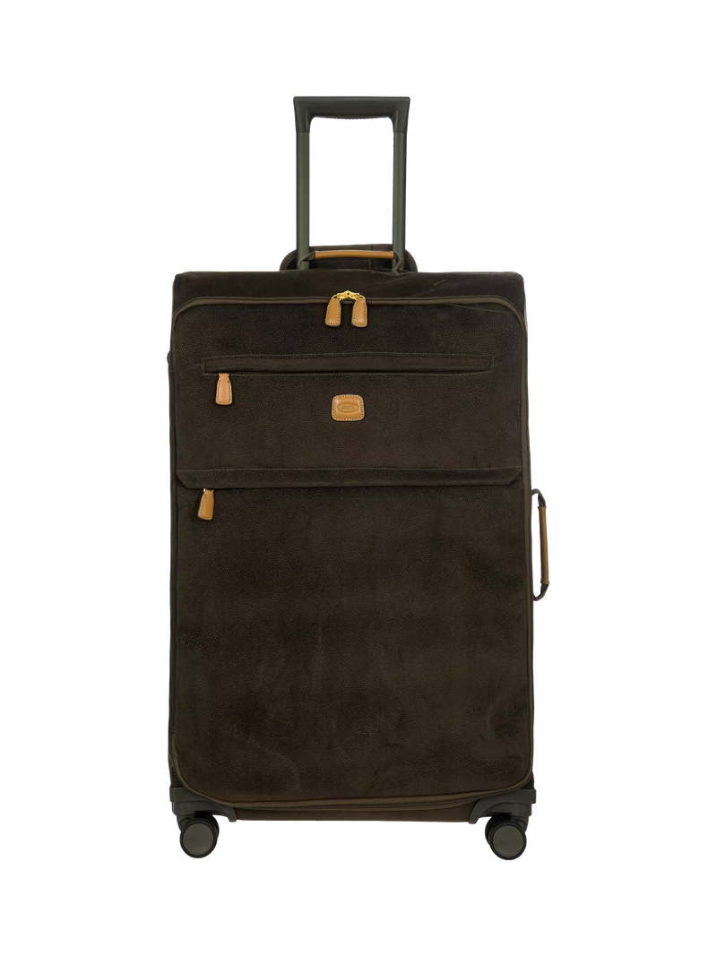 Bric's Life faux suede large suitcase 77cm - British product