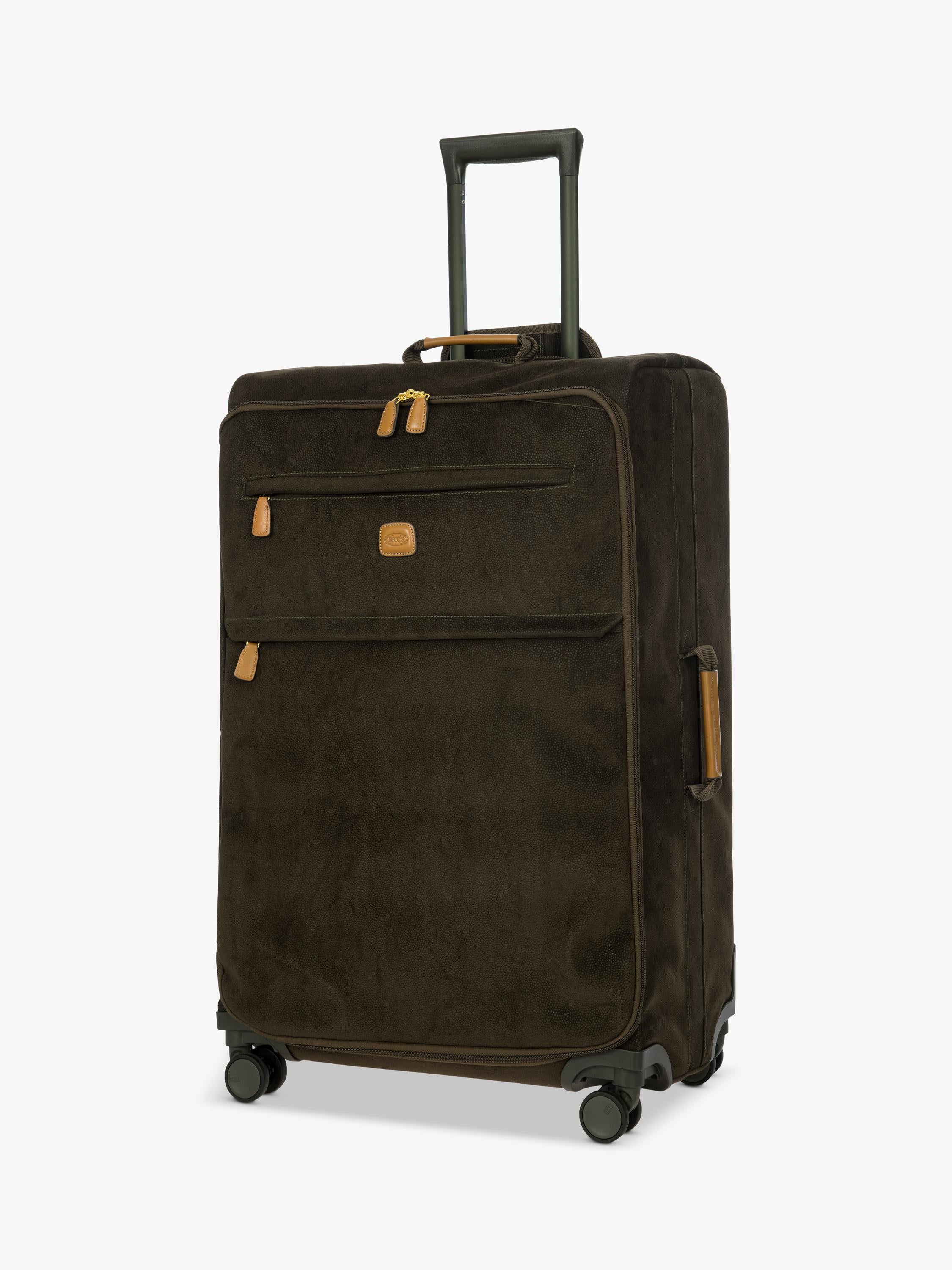 Bric's Life faux suede large suitcase 77cm - British product