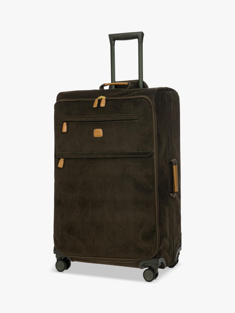 Bric's Life faux suede large suitcase 77cm - British product