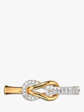 Eclectica bar brooch 22ct gold plated Swarovski crystal 5x1.5cm (British brand)