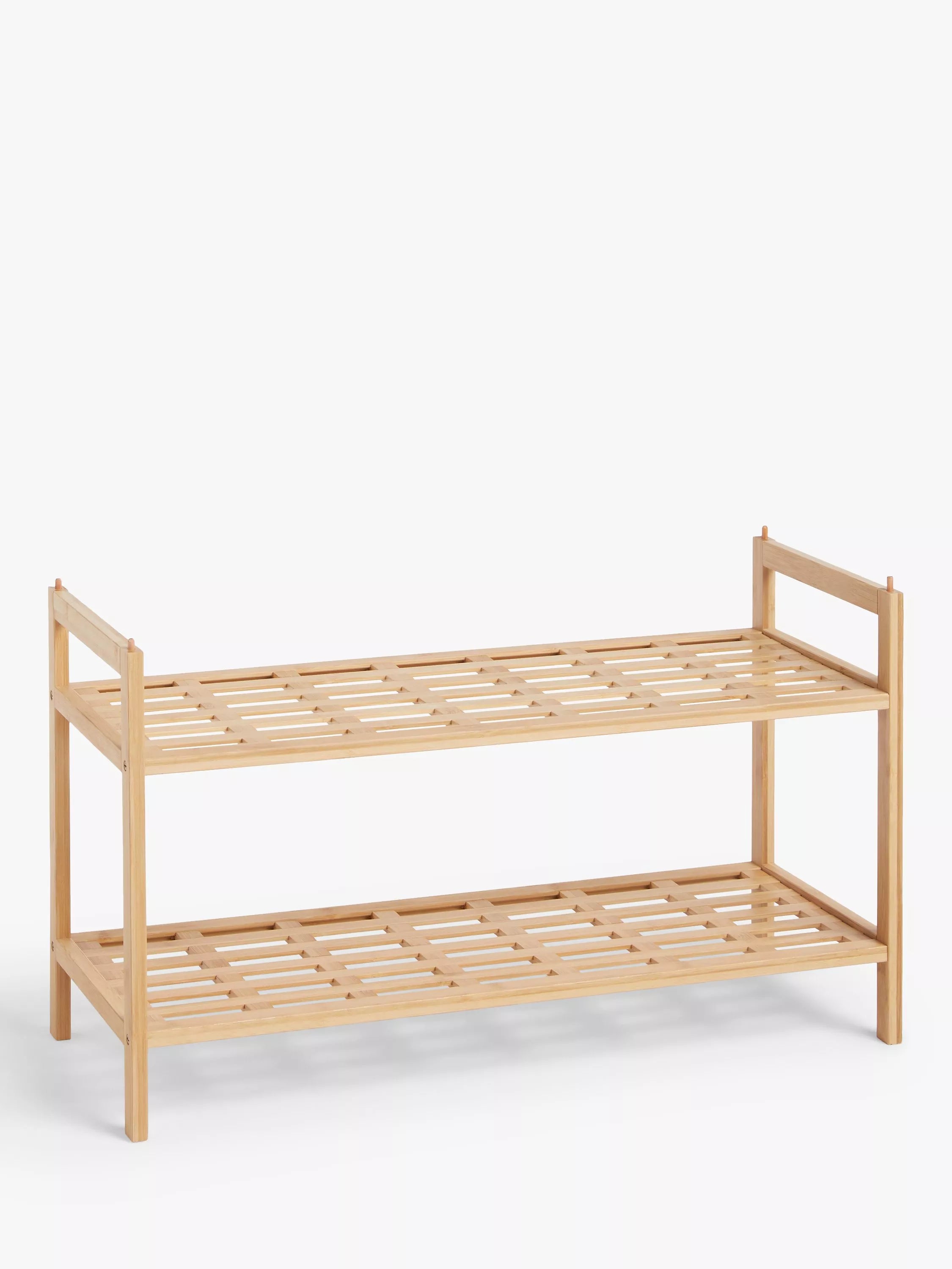 John Lewis bamboo shoe rack 2 tier, imported from the UK
