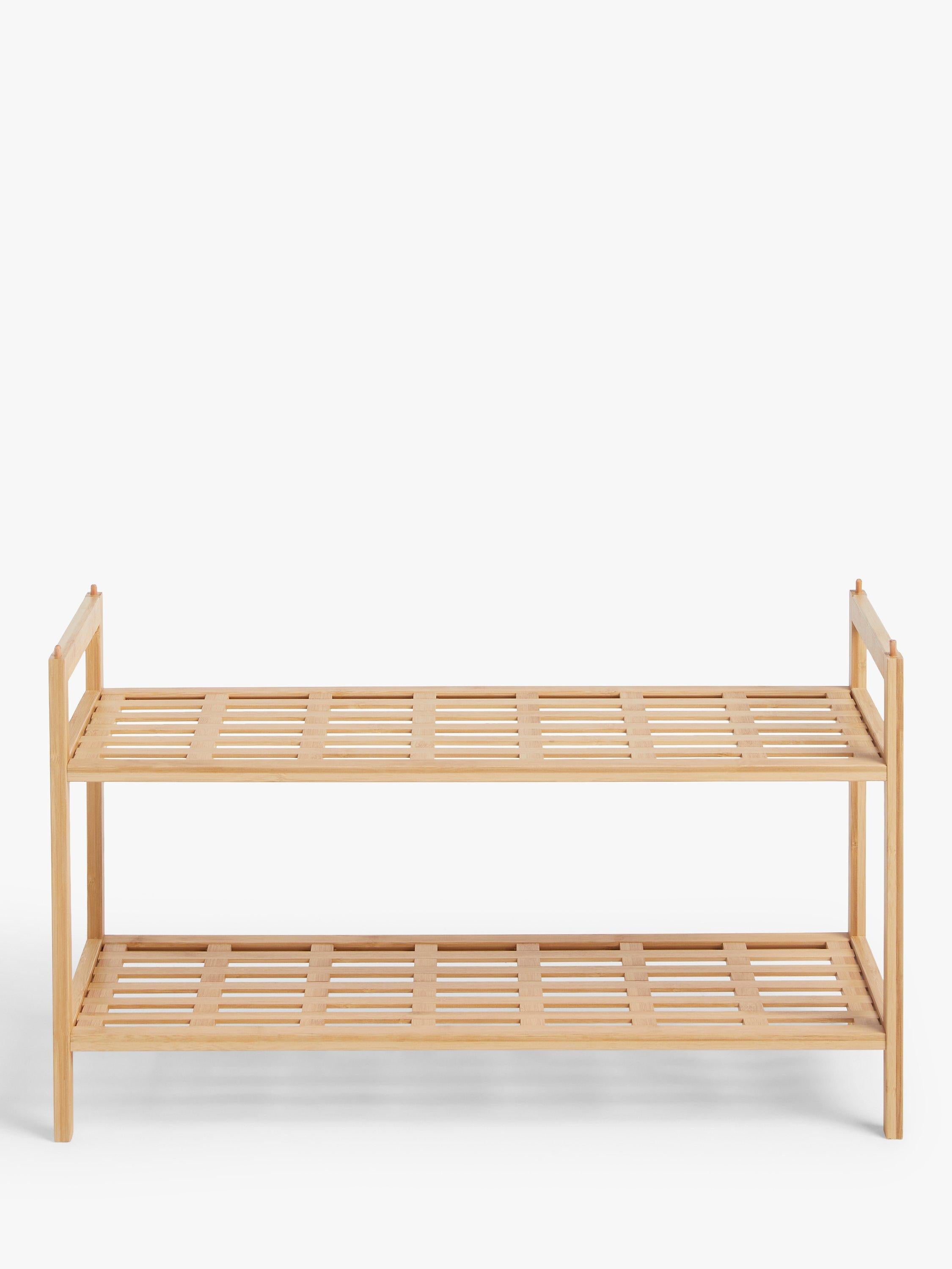 John Lewis bamboo shoe rack 2 tier, imported from the UK