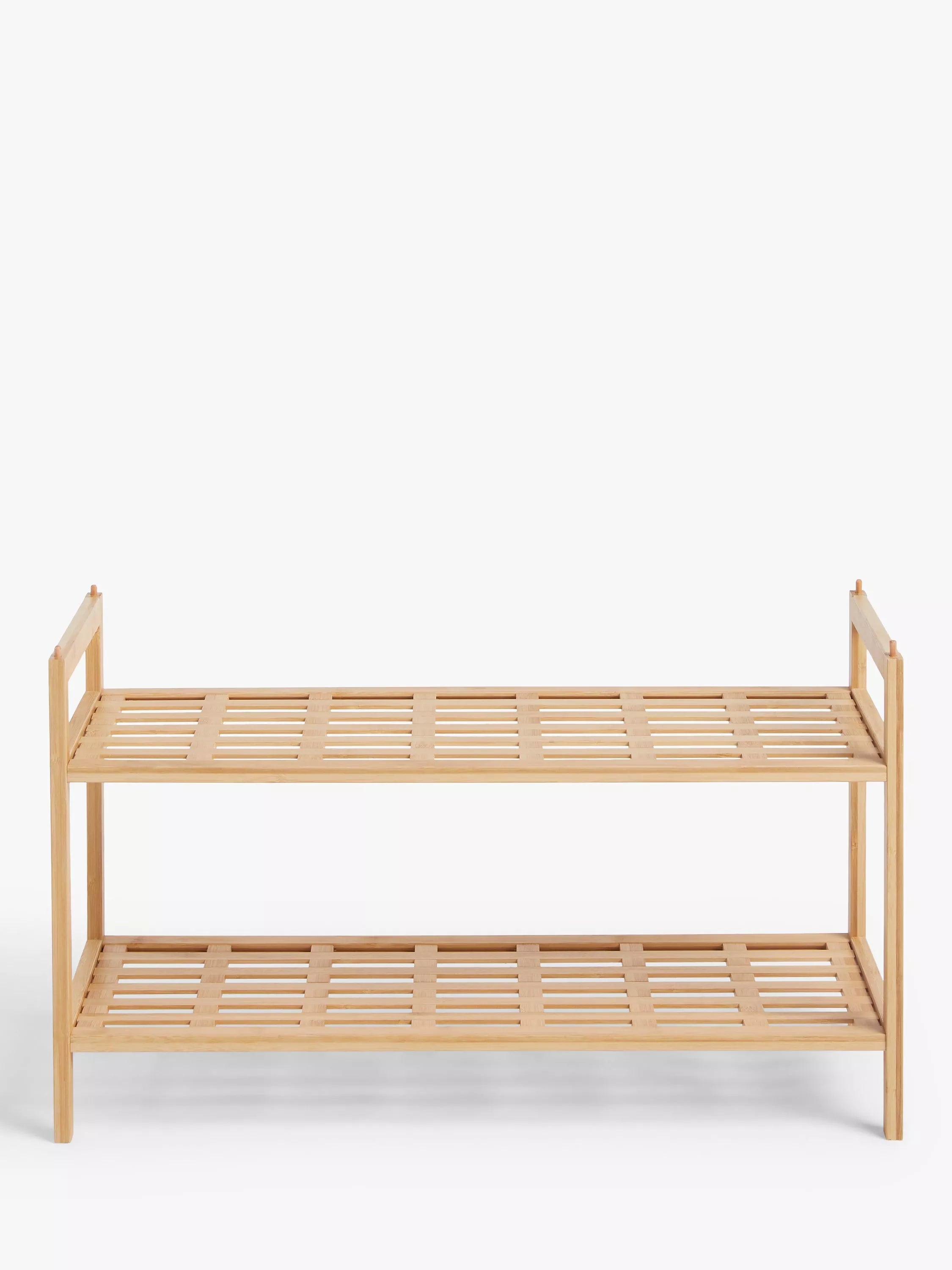 John Lewis bamboo shoe rack 2 tier, imported from the UK