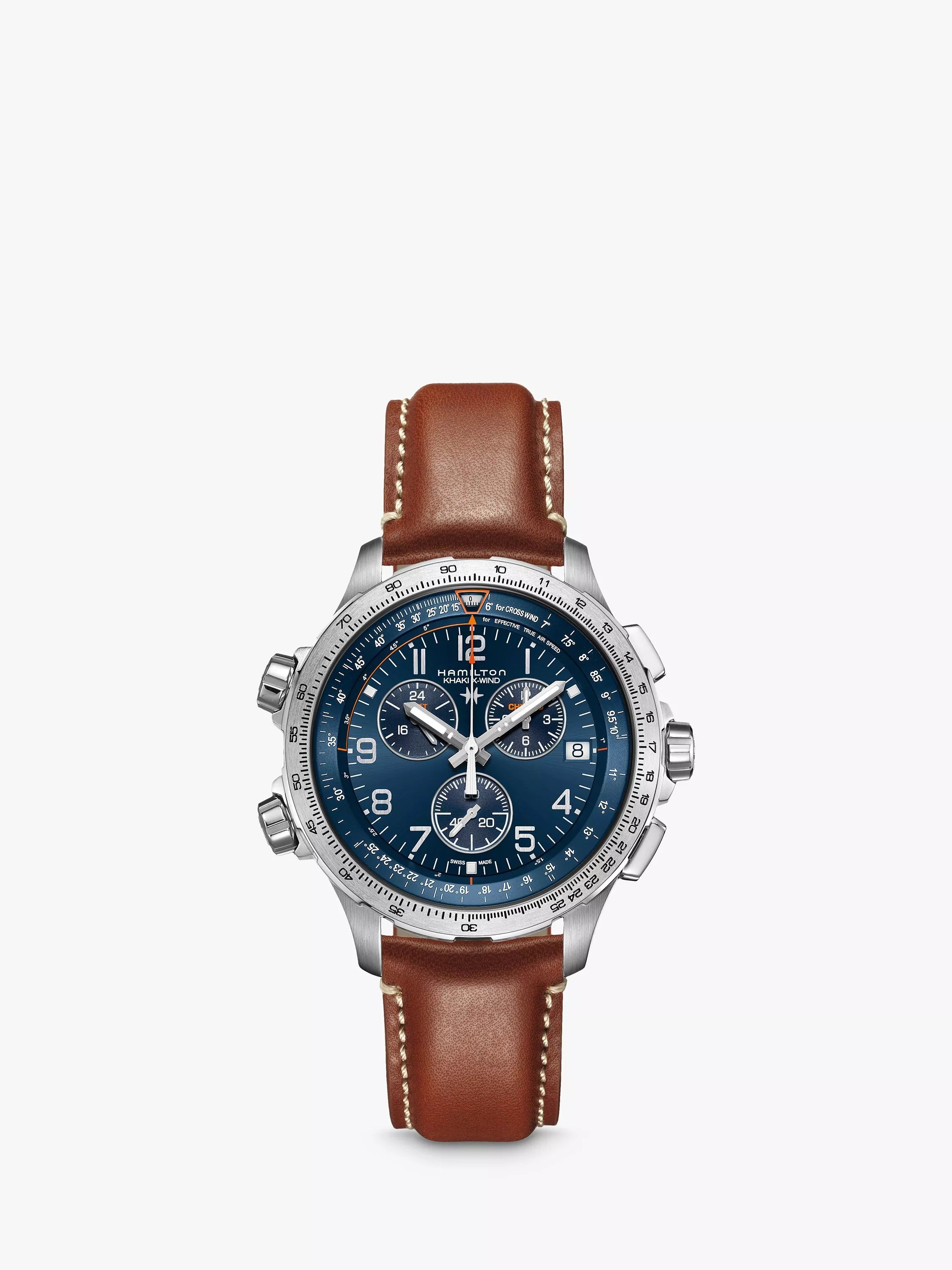 Hamilton Khaki X-Wind GMT blue dial 46mm, imported from the UK