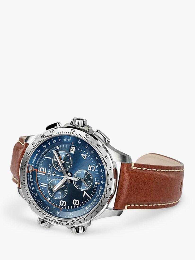 Hamilton Khaki X-Wind GMT blue dial 46mm, imported from the UK
