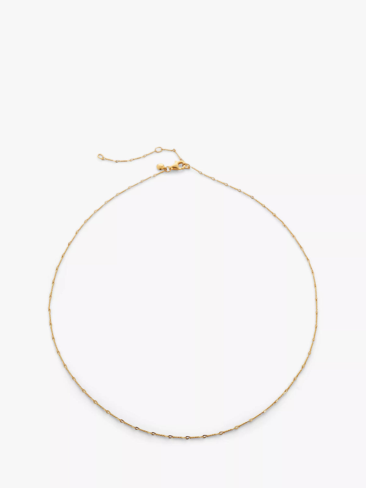 Monica Vinader gold vermeil twist chain choker 38cm, UK version