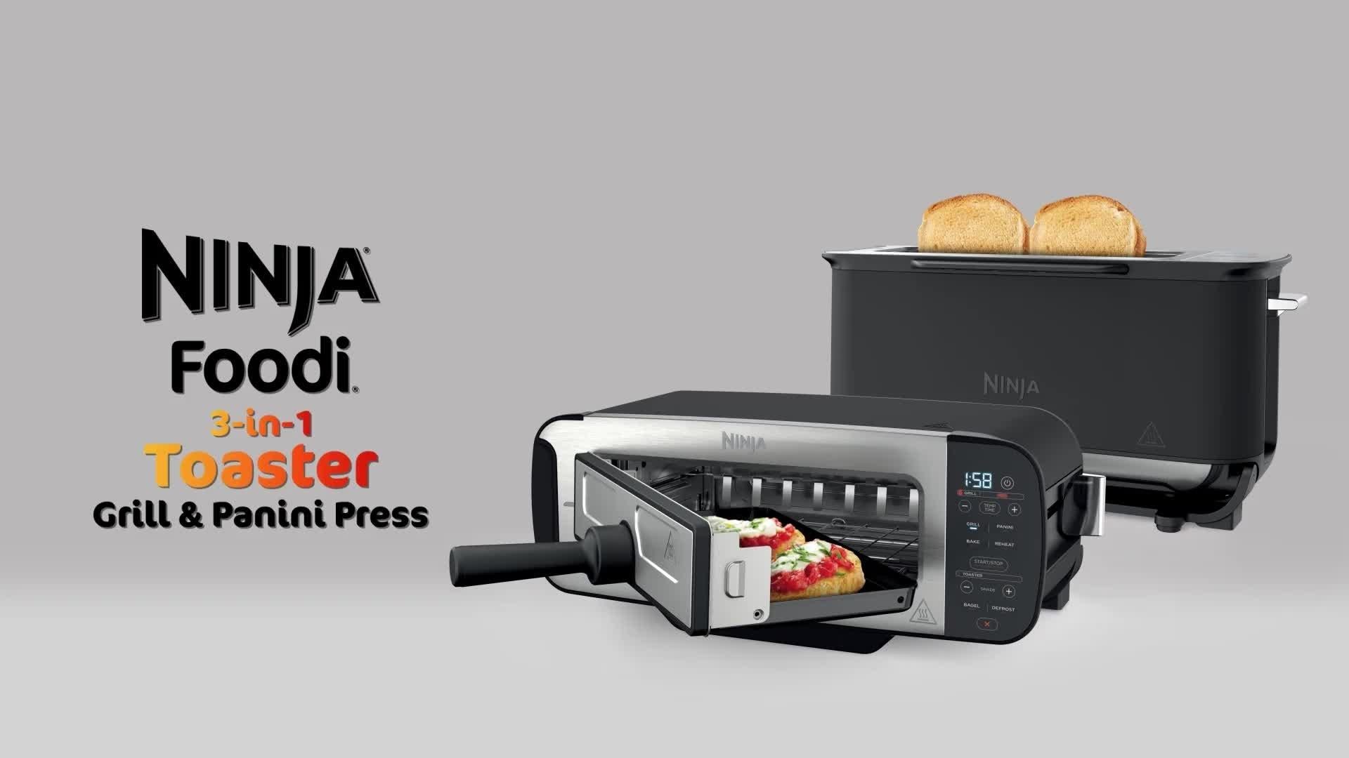 Ninja ST200UK 3-in-1 toaster grill and panini press, UK version