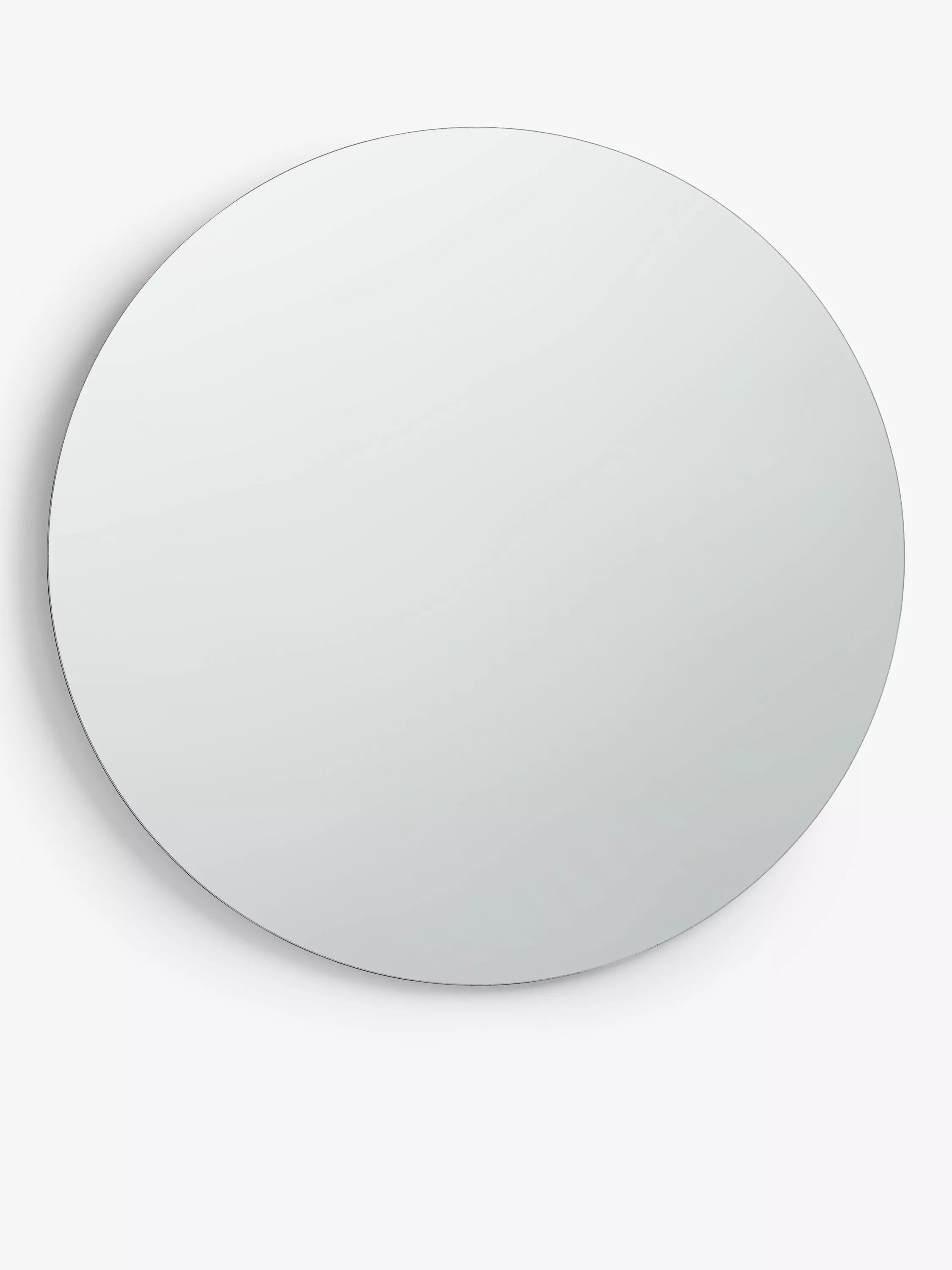 John Lewis thin frame round mirror 60cm black - British product