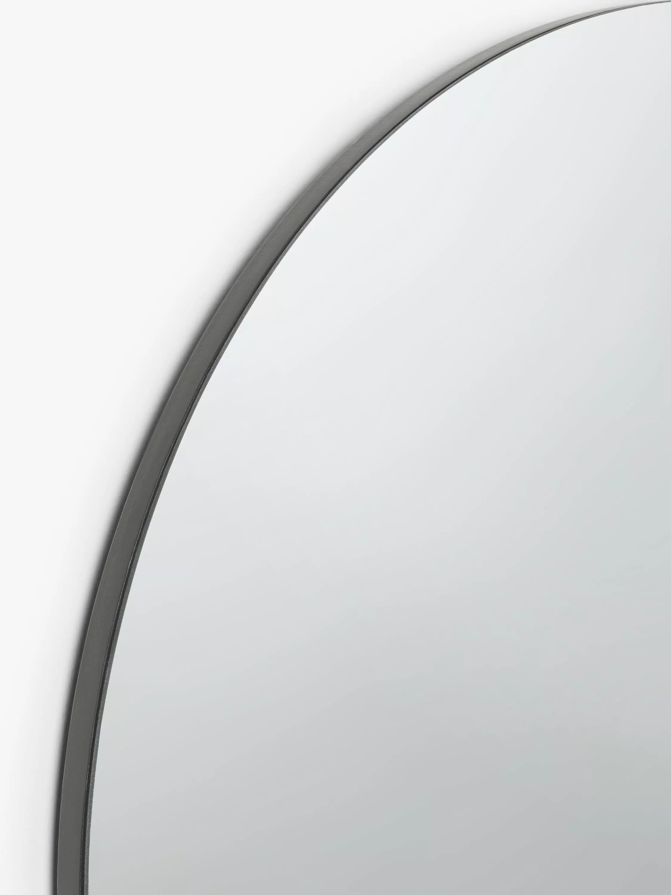 John Lewis thin frame round mirror 60cm black - British product