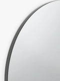 John Lewis thin frame round mirror 60cm black - British product