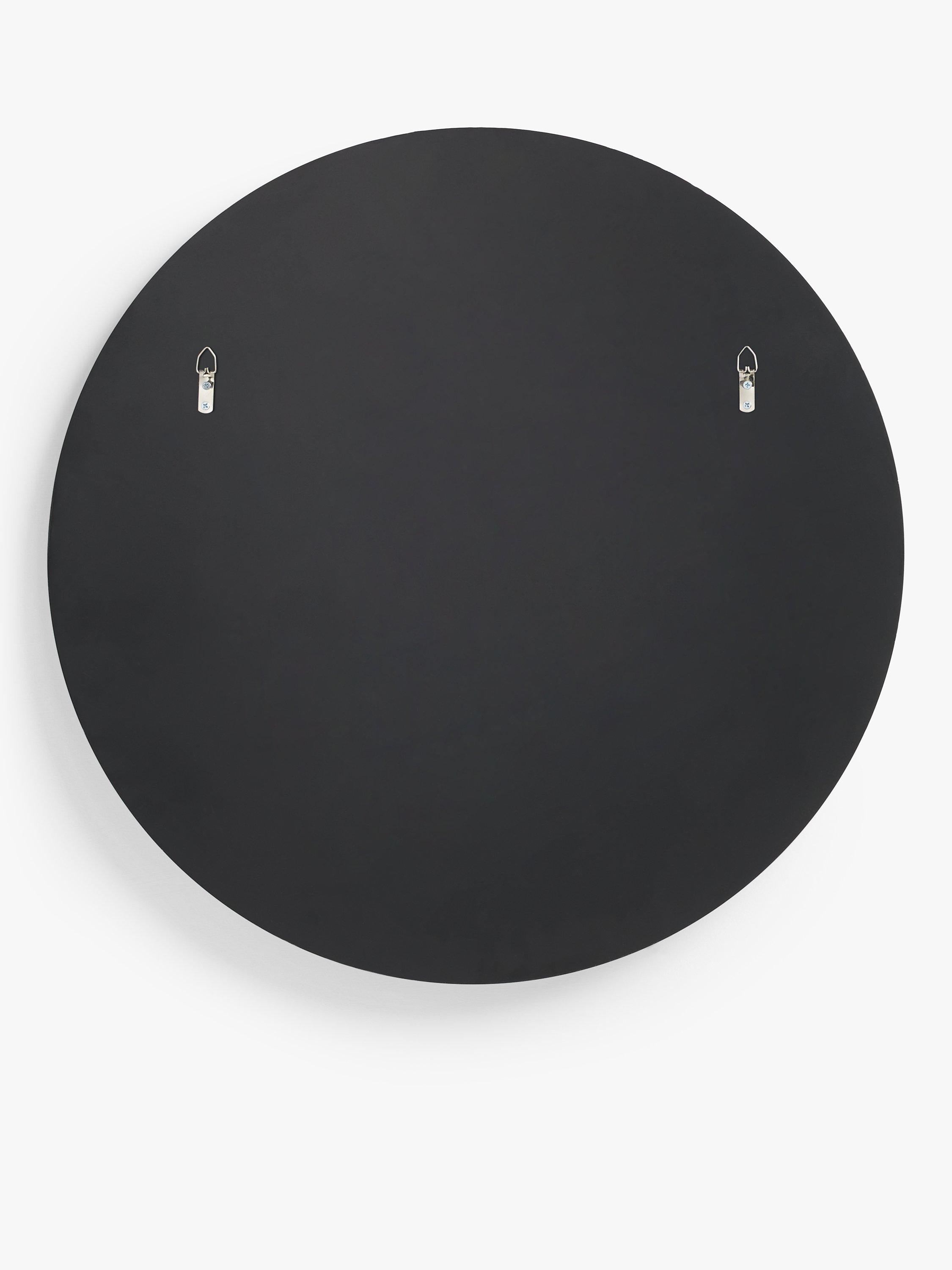 John Lewis thin frame round mirror 60cm black - British product