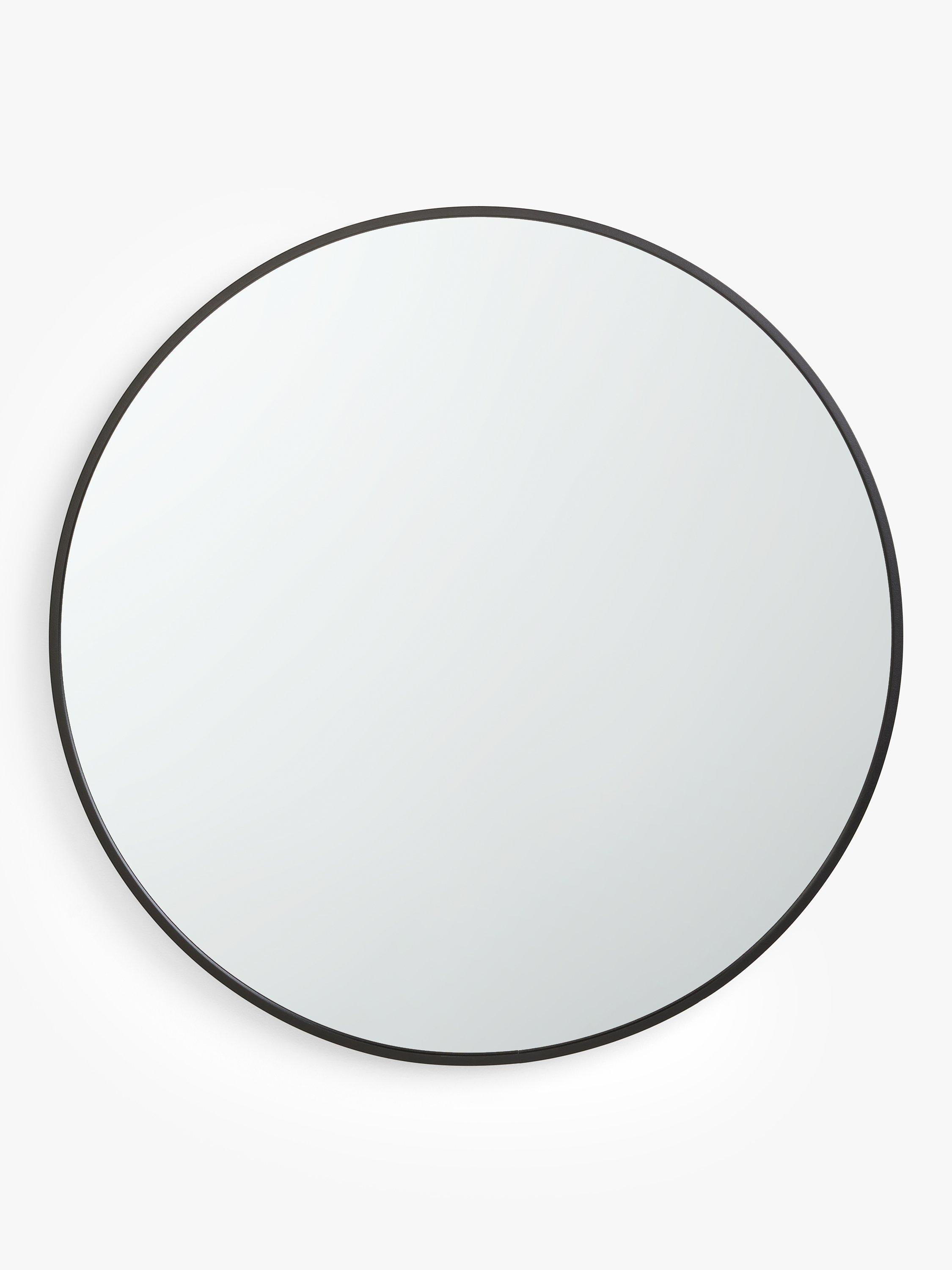 John Lewis round wall mirror 65cm slim metal frame (British brand)
