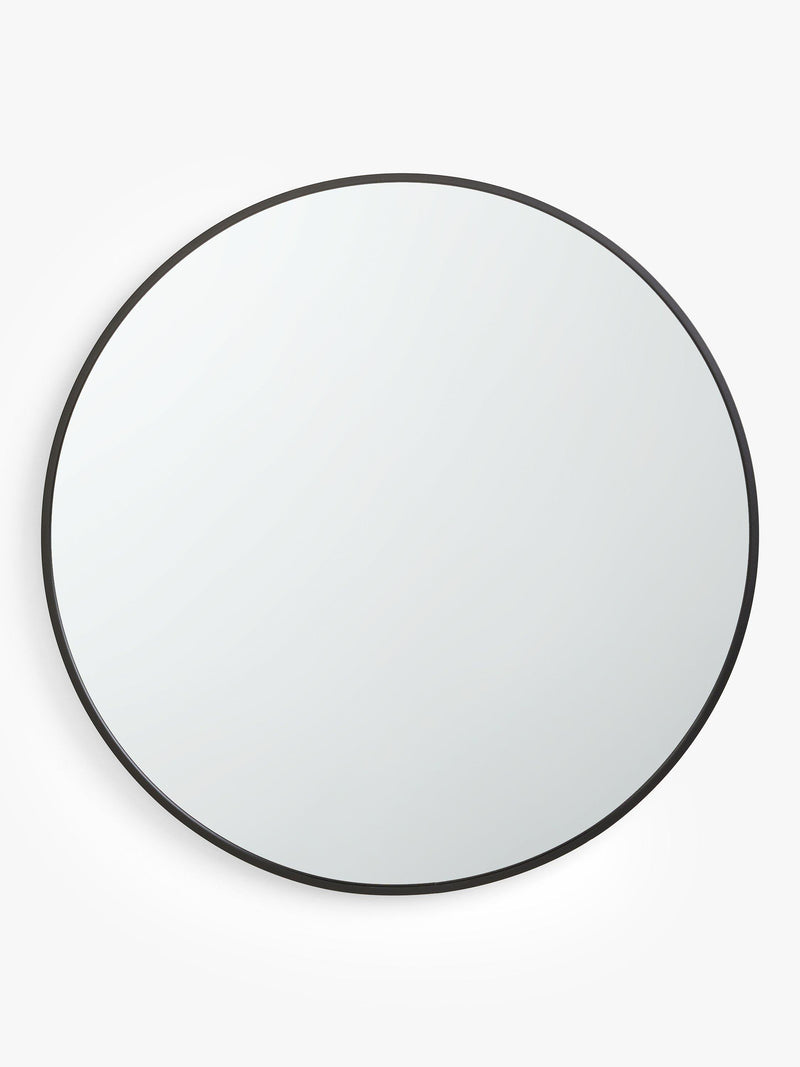 John Lewis round wall mirror 65cm slim metal frame (British brand)