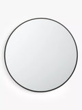 John Lewis round wall mirror 65cm slim metal frame (British brand)