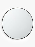 John Lewis round wall mirror 65cm slim metal frame (British brand)